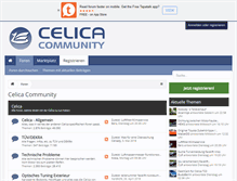 Tablet Screenshot of celica-community.de